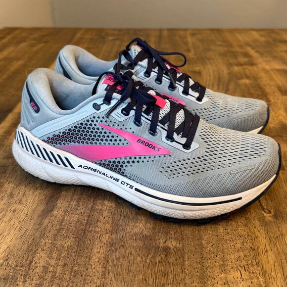 Brooks Adrenaline GTS 22 Stability Running Walking Shoe Gray Women’s Size 9.5B - Picture 2 of 12